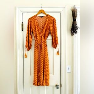 Oliviaceous Midi Floral Wrap Dress